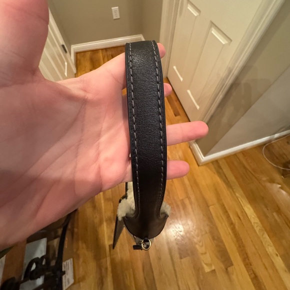 Coach - Shearling Brooklyn 28 NWT - Black Leather & Shearling w/Removable Pouch - Picture 9 of 14